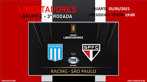 First four stats shown in the table illustrate the total number of goals scored in each football match when the team played.for example if team has 100% for. Prelecao Libertadores 2021 Racing X Spfc Saopaulo Blog