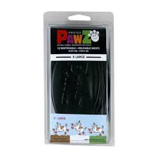 Pawz Rubber Dog Boots Reusable Disposable 100 Waterproof X Large Black