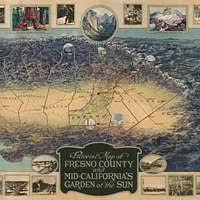 pictorial map of fresno county and mid