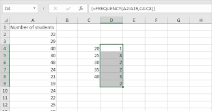 how to use frequency in excel in easy
