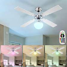 led ceiling fan incl rgb color changer