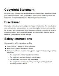 copyright disclaimer statement exles
