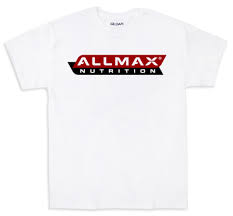 allmax nutrition protein powder t shirt
