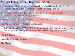 Political Power  Political Parties  Interest Groups   Political     