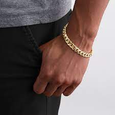 cuban link bracelet in 10k gold