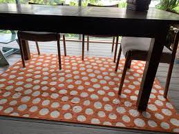 ikea orange polka dot rug furniture