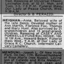 anna meighan notice newspapers