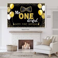 first birthday cake table decor banner