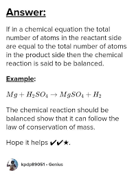 4 What Is A Balanced Chemical Equation