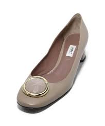 Bally Neutral Taupe Leather Heels Sz 37