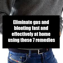 eliminate gas and bloating fast and