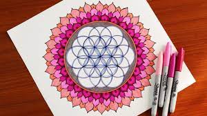how to draw flower of life mandala art