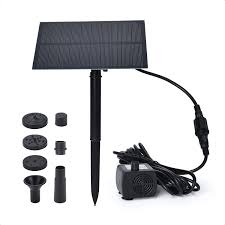 Solar water fountains will even work in the shade as long as you place the solar panel in a sunny area. Amazon Com Ankway Solar Fountain Water Pump Kit 1 5w For Bird Bath Outdoor Pond Garden Yard Water Feature Home Improvement