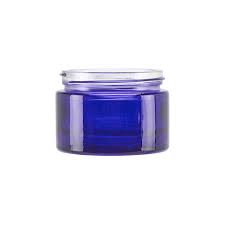 50ml Blue Richmond Jar Cosmetic Glass
