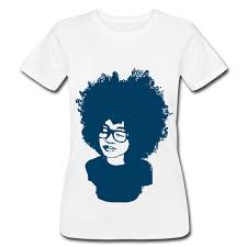Womens Tee Spreadshirt Natural Hair Afro Portrait Womens Fine T Shirt Online Tshirt Shopping Artistic T Shirts From Yohistore 23 95 Dhgate Com