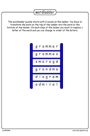 The other player must spell the word correctly to be able to roll the die and advance. Word Ladder Puzzle Generator And Puzzles Free Printable Worksheets