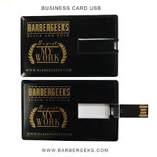 The large surface area on the front and the back allows you to design your usb cards in a way that perfectly complements you or your brand. Business Card Usb Barbergeeks Com