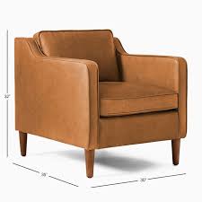 hamilton leather chair west elm
