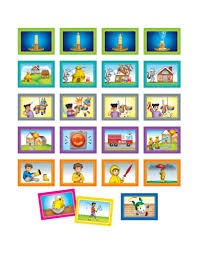 4 Scene Sequencing Pocket Chart Cards