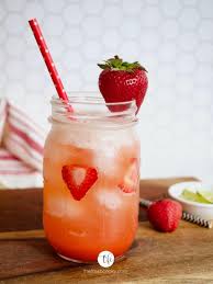 easy strawberry refresher mocktail
