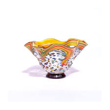 Fine Colored Glass Modern Vase Made In