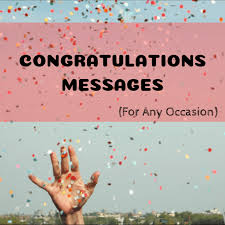 congratulations messages to write in a