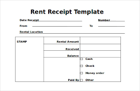 Rental Receipt Template Doc Magdalene Project Org