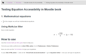 accessibility of mathematical equations