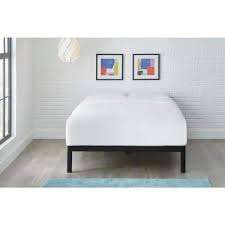 black metal queen bed frame 60 in w x 14 in h