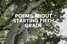 30 poems about starting fifth grade