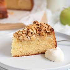 Flourless Almond Yogurt Cake gambar png