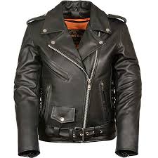 Ladies Leather Mc Jacket Plus Size