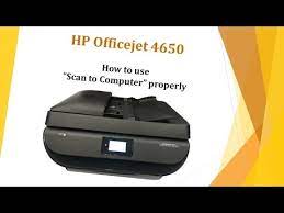hp officejet 4650 how to use scan to
