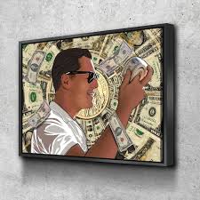 Money Roll Canvas Wall Art Leonardo