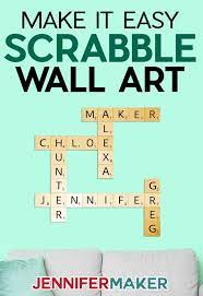 scrabble wall art easy and fun diy