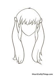 how to draw anime s hair step by step
