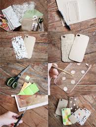 Great ideas to decorate a phone case. Make Your Own Iphone Case A Beautiful Mess