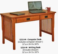 Amish & craftsman style computer desks for writing and laptop work. Ames Woodworking Home Or Office Desks