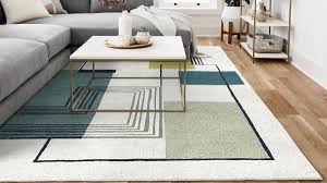 abstract lines wool rug west elm