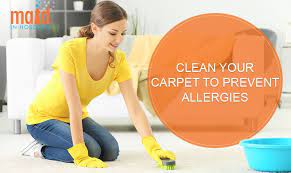 clean your carpet to prevent allergies