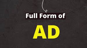 what is the full form of ad?
