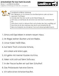 Lesen und verstehen für die 2. Ubungen Deutsch Klasse 1 Kostenlos Zum Download Lernwolf De