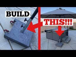 Diy Easy Concrete Umbrella Stand