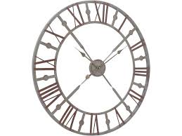 Libra Antique Grey Skeleton Wall Clock