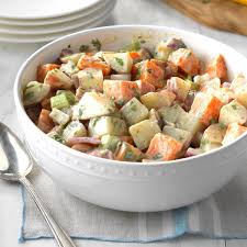 red and sweet potato salad recipe how