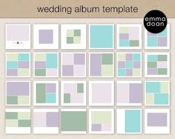 Digital Scrapbook Template Wedding Album Templates Minimal Wedding Decor Photobook Template Photo Collage Printable Square Album