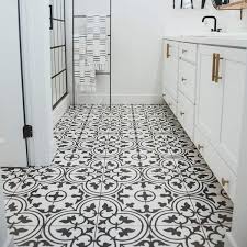somertile fcd10arw burlesque porcelain floor and wall tile 9 75 x 9 75 black white