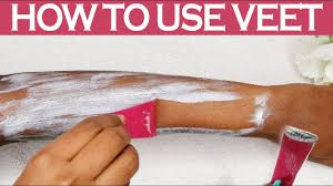 how to use veet hair removal cream