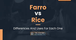 farro vs rice differences and uses for