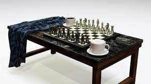 Chess Coffee Table 3d Model Cgtrader